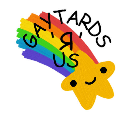 Dustin Smiley Star Gaytards R Us Logo